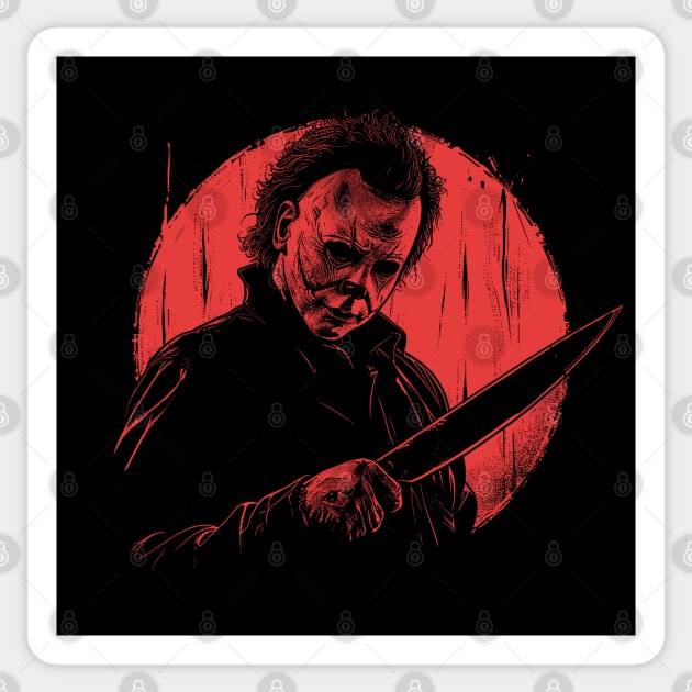 Horror Michael Myers Sticker by Yopi